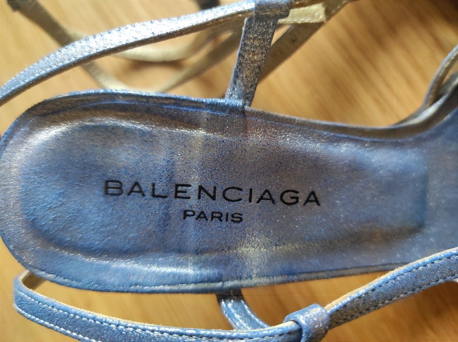 Sandálias azuis Balenciaga