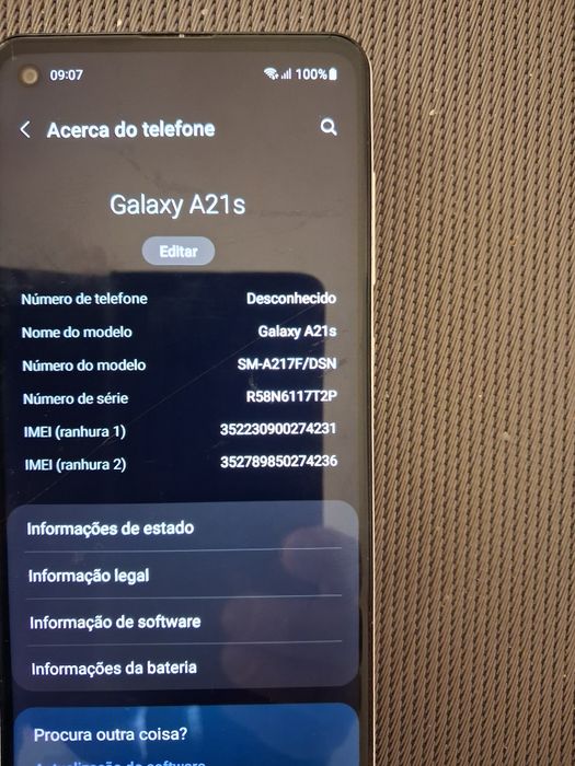 Telemovel sumsung Galaxy A21s