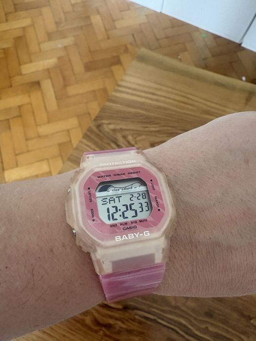 Casio Baby-G BLX-560 G-LIDE | Półprzezroczysty Różowy
