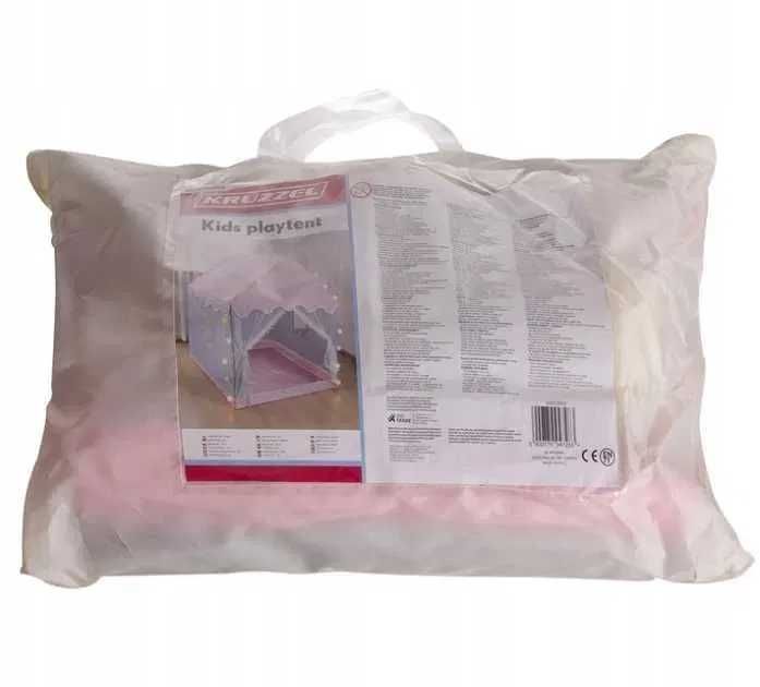 Namiot Domek dla Dzieci Zamek Pałac do Pokoju Ogrodu + Lampki LED Róż