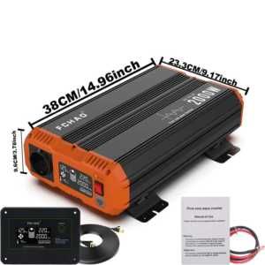 Przetwornica napięcia FCHAO 12V/230V - 2000W/4000W PEŁNY SINUS