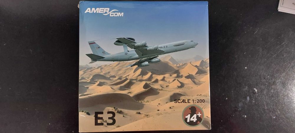 Avião Boeing Aviões Airbus escala 1/200 Boeing E-3 Sentry