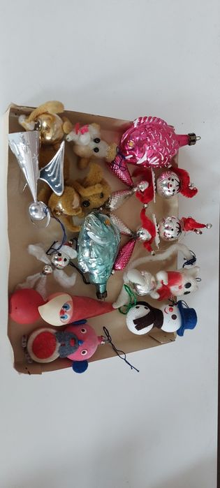 Bombki z Prl-u kształtki 12sztuk