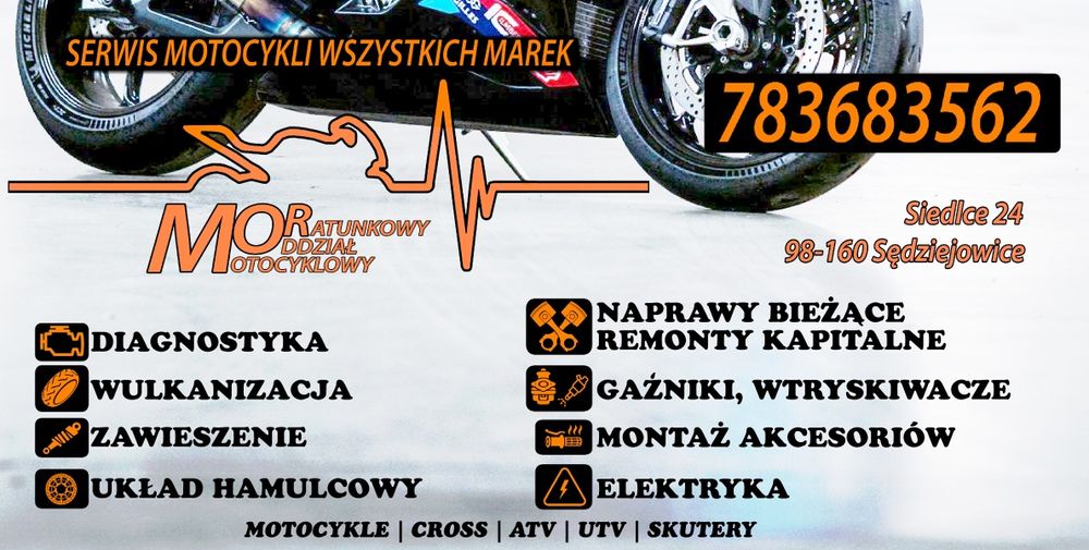 Naprawa motocykli, quad, cross