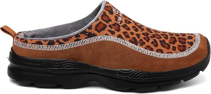 Unisex Clogs - Breathable Mesh, Non-Slip MD Sole - 39 Leopard