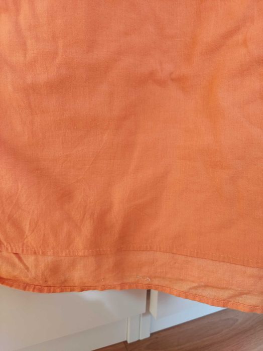 Pomarańczowa letnia krótka sukienka na ramiączkach H&M