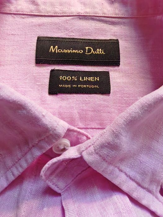 Koszula 100% len Massimo Dutti