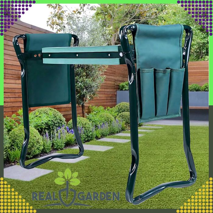 Складаний стілець-колінник + 3 сумки для інструментів