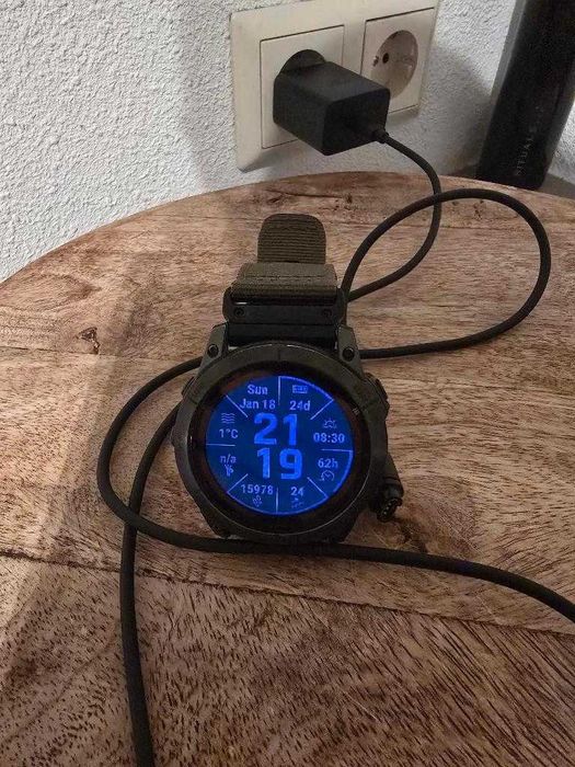 Garmin Fenix 7X Sapphire Solar Carbon Gray DLC 51 mm stan bardzo dobry