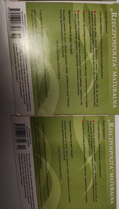 Przygotowanie do matury materiały CD różne przedmioty