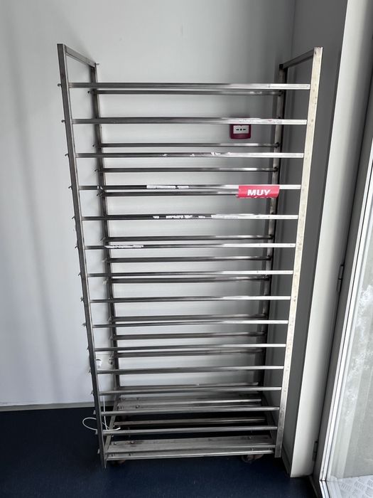 Carrinho / Estante Tabuleiros Inox  Pastelaria Hotelaria