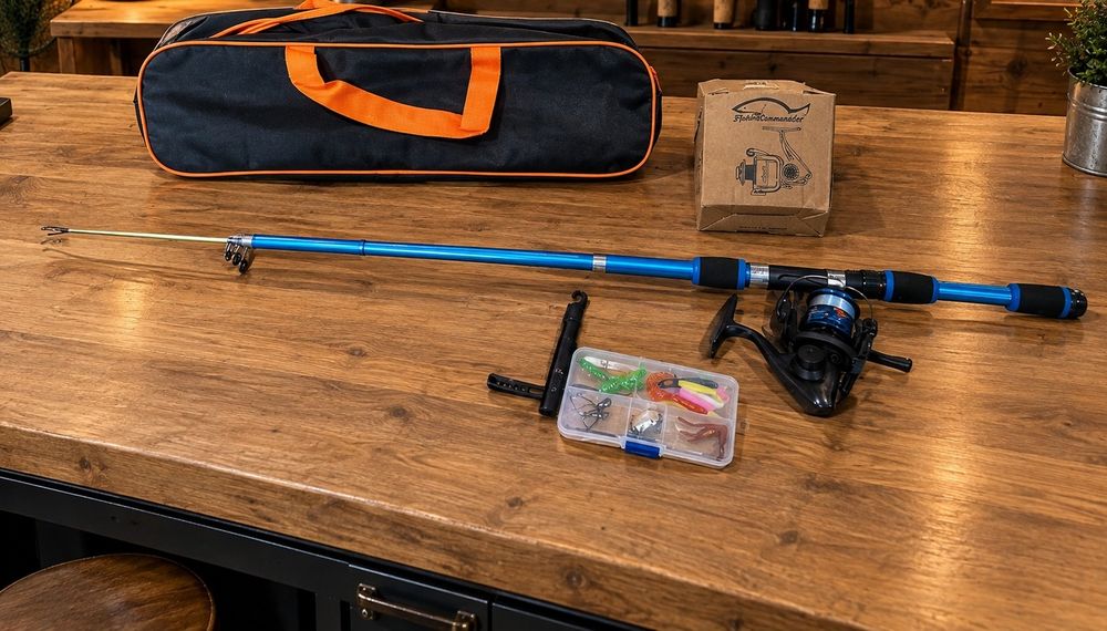 Cana de Pesca+Bolsa e Acessórios NOVO
