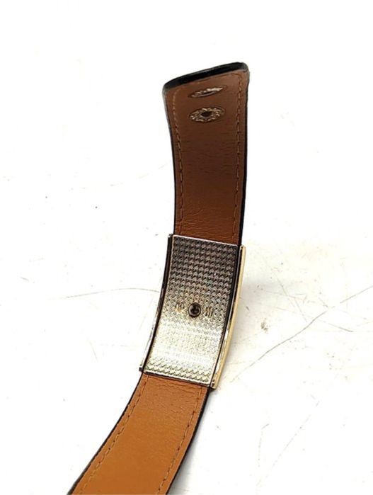 Pulseira VERSACE em Couro com banho em Ouro de 24k