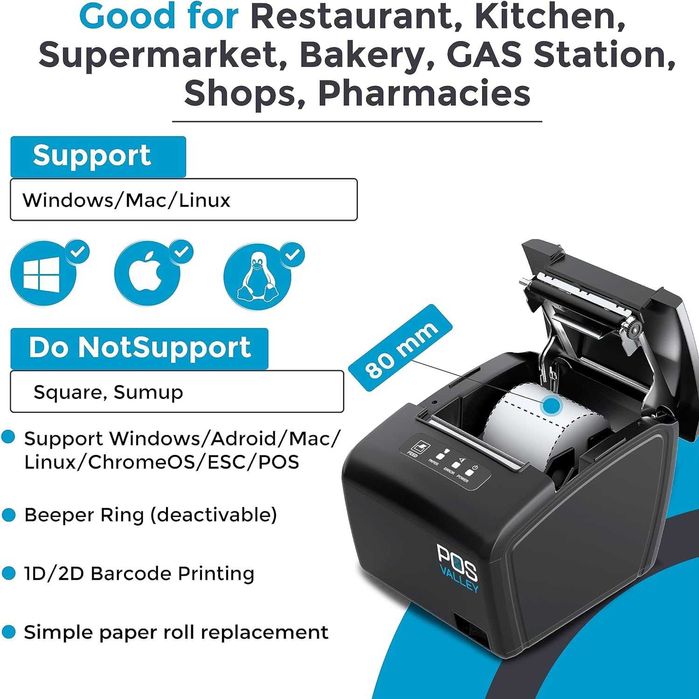 Nowa drukarka /terminal /paragon / termiczna  /USB / POS VALLEY !7870!