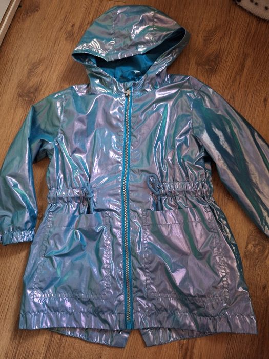 Kurtka parka holograficzna