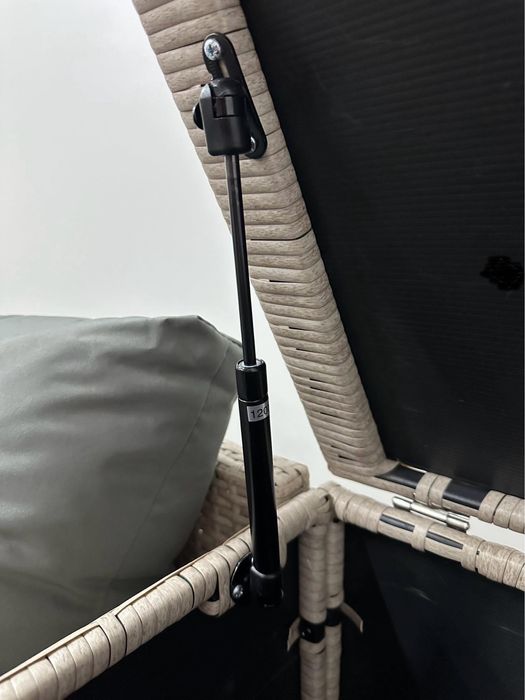 ZESTAW MEBLI OGRODOWYCH / Duży narożnik / Technorattan / 7 osobowy