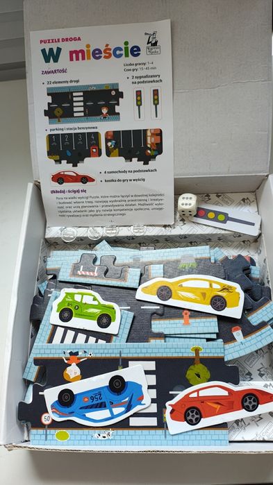 Kapitan Nauka - Droga - Duże puzzle i gra planszowa + gratis