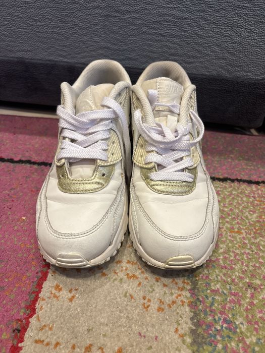 Nike Air Max 90 White/Gold Piła • OLX.pl