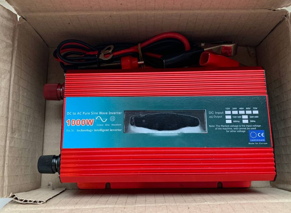 Инвертор с чистой синусоидой 1000W/Інвертор перетворювач напруги