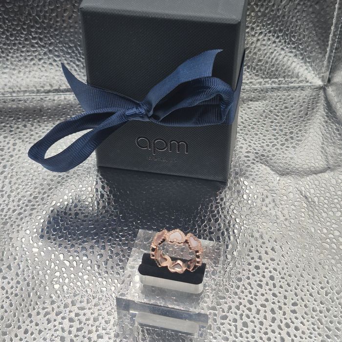 Anel APM Monaco corações rosa