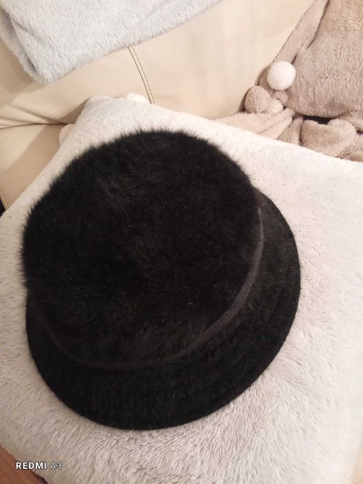 Kapelusz, czapka, ANGORA, czarny