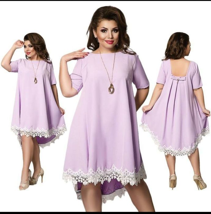 Плаття світло фіолетове 4 хl