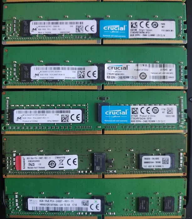 Серверна оперативна пам'ять RDIMM DDR3, 8Gb 1333-1600MHz