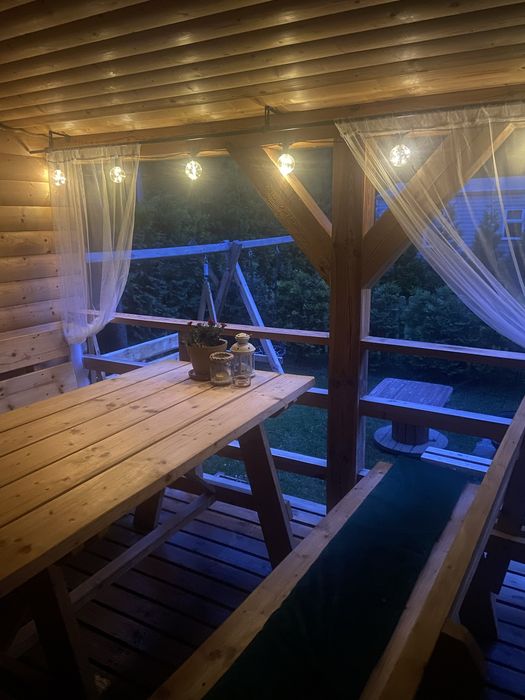 Domek drewniany z tarasem , 6 os. - Kobyla Góra