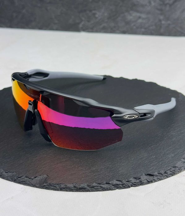 Сонцезахисні окуляри Oakley Radar EV Advancer чорні спортивні з лінзою Prizm Road, вело біг, чоловічі, оригінал