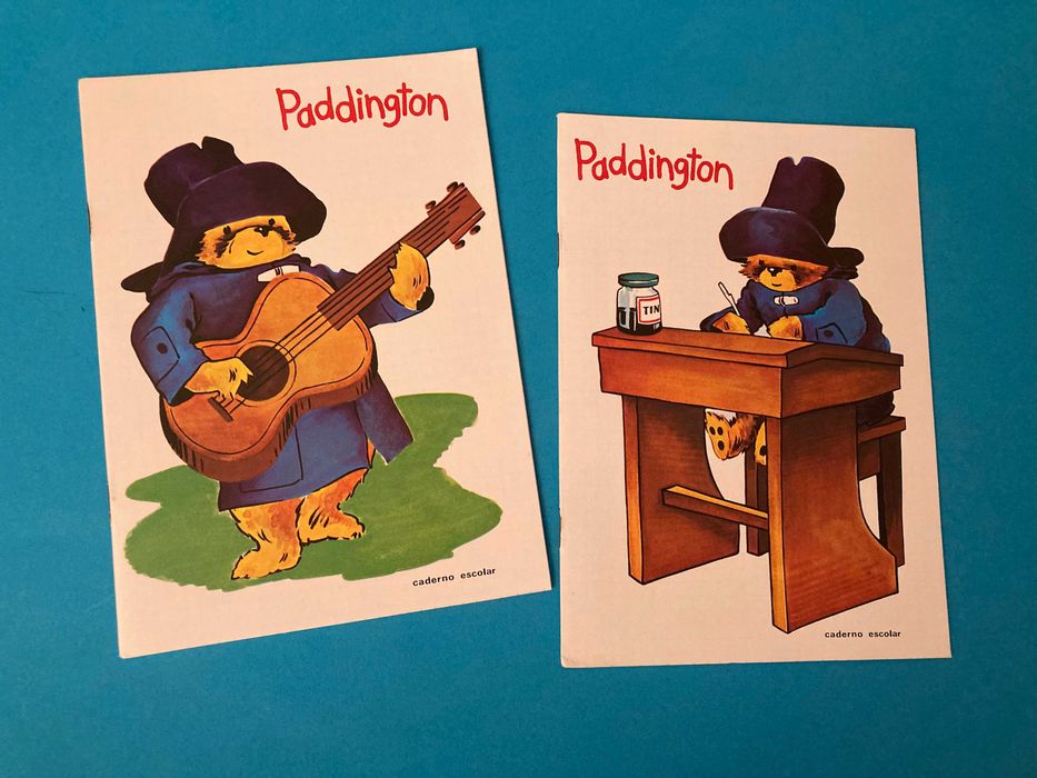 Colecção Completa de 8 Cadernos Escolares do Paddington Anos 70