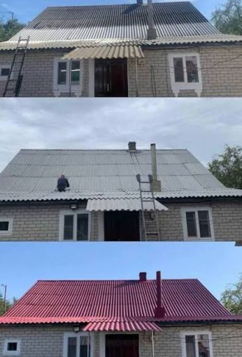 Миття,  фарбування  дахів.