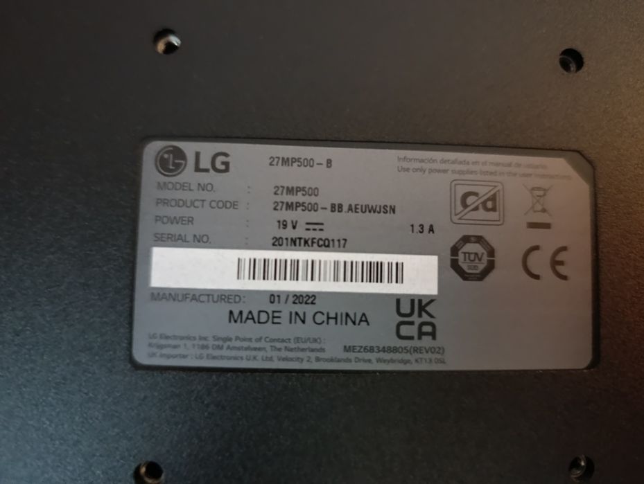 Monitor LG usado