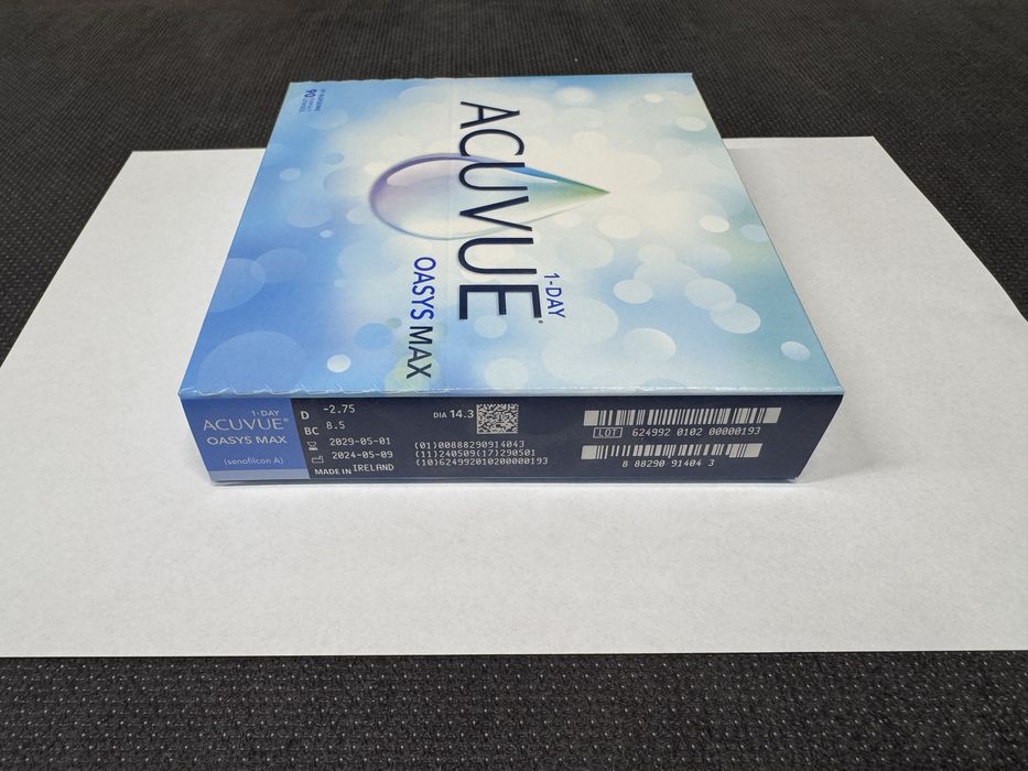Soczewki jednodniowe Acuvue Oasys Max -1.50 90pack.