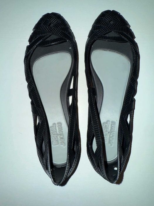 baleriny Melissa czarne plastik guma Jason Wu 37