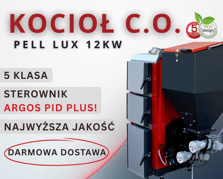 Kotły Kocioł Piec TECHNIX PELL LUX 12 kW na pellet - PRODUCENT