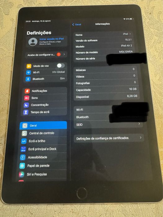 IPad Air 2 (16Gb) imaculado