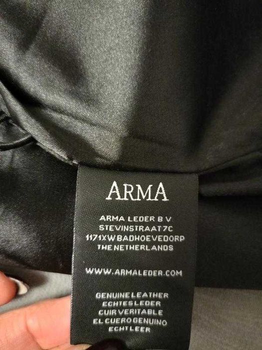 Стильна шкіряна спідниця-міні Arma з натуральної шкіри ягняти