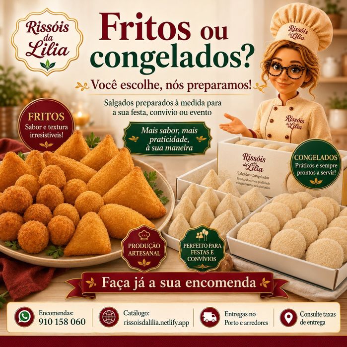 Vendo salgados pra fora e pra revenda