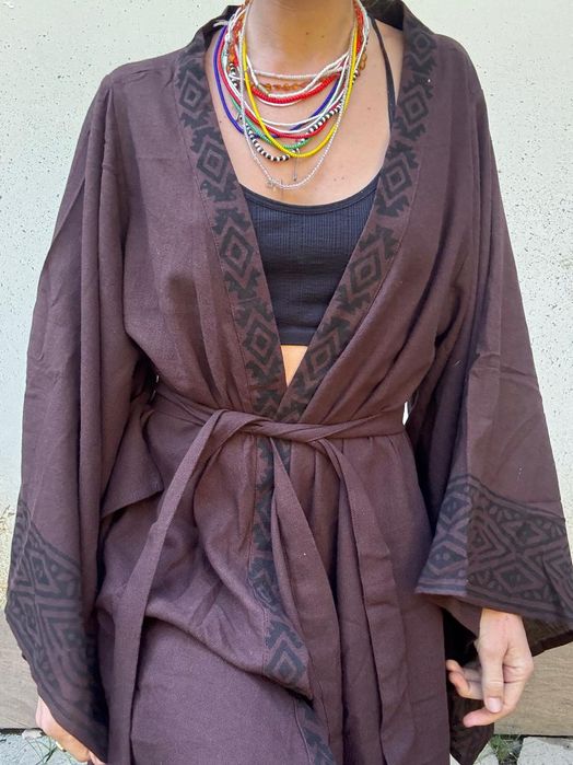 Kimono bawełniane etno