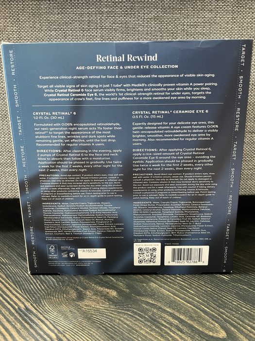 MEDIK8 Retinal Rewind Набір для омолодження шкіри обличчя та зони очей