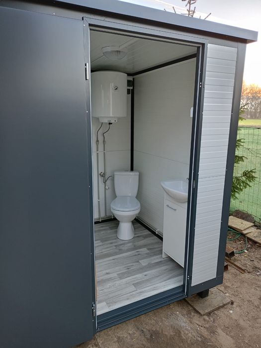 Kontener sanitarny łazienka ogrodowa stróżówki