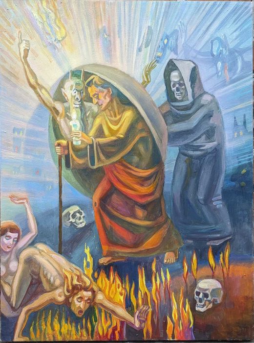 Продам картину живопис на холсті ,, Пілігрім''