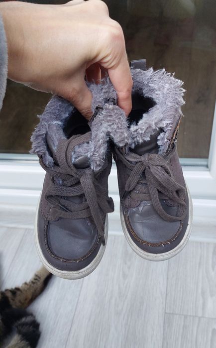 Хайтопи,черевики на хутрі для хлопчика р.23-24, устілка 14,5 см