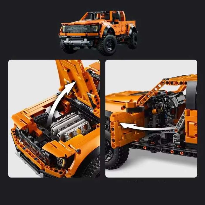‼️В КОРОБЦІ‼️Конструктор Ford Raptor F-150, Technic 42126 /двигуни