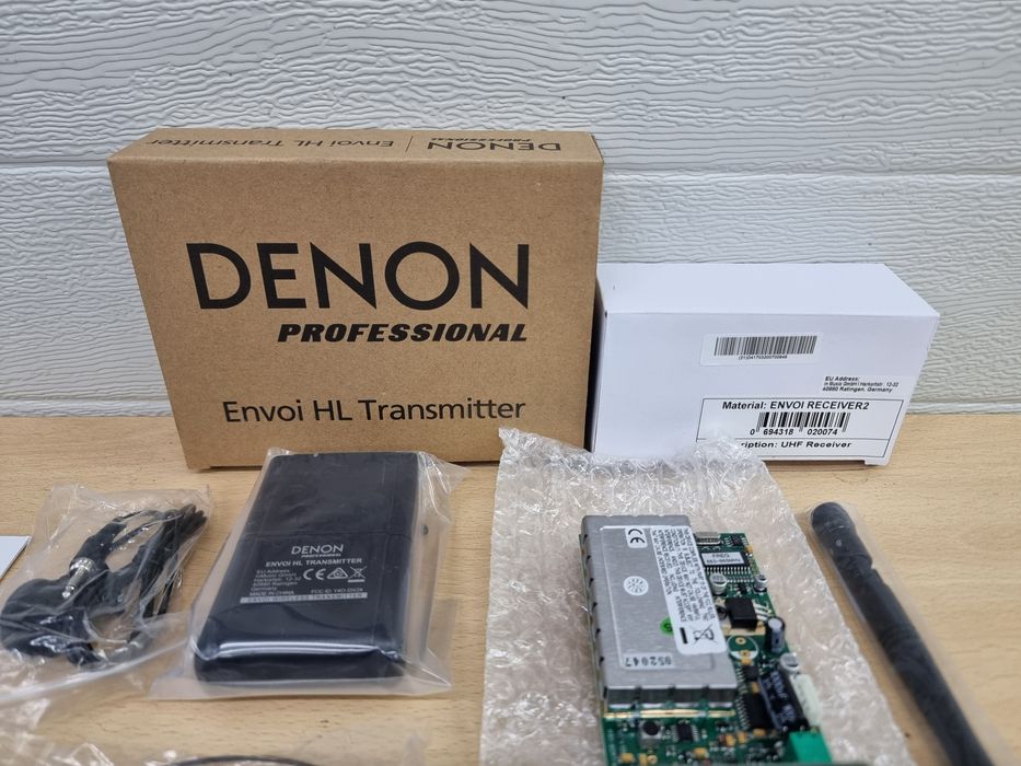 2x Denon Envoi set receiver mic hl transmitter zestaw bezprzewodowy