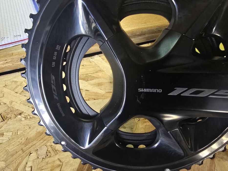 Pedaleiro shimano 105 novo 165mm