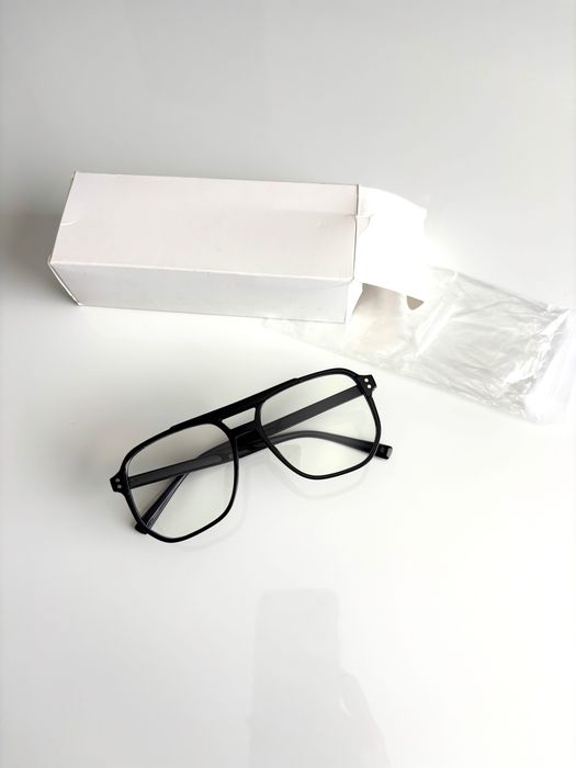 Nowe Okulary „kujonki” Czarne
