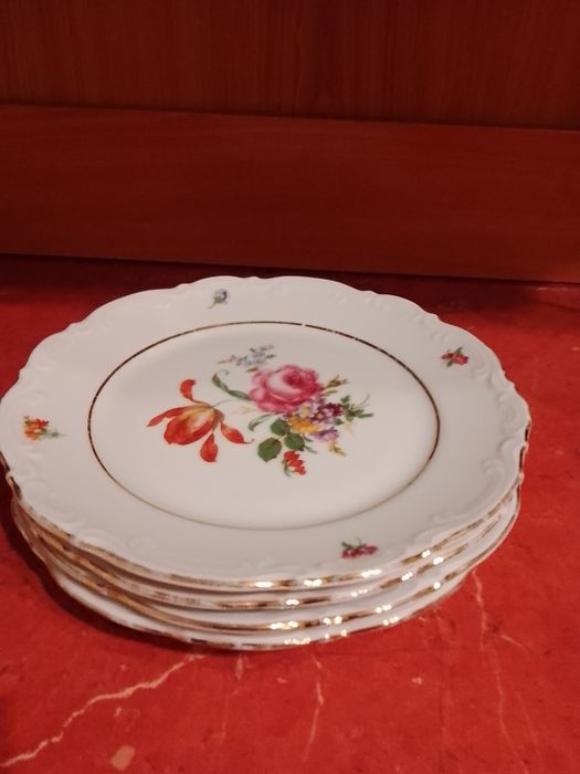 Talerze deserowe, sygnowane Mitterteich-Bawaria