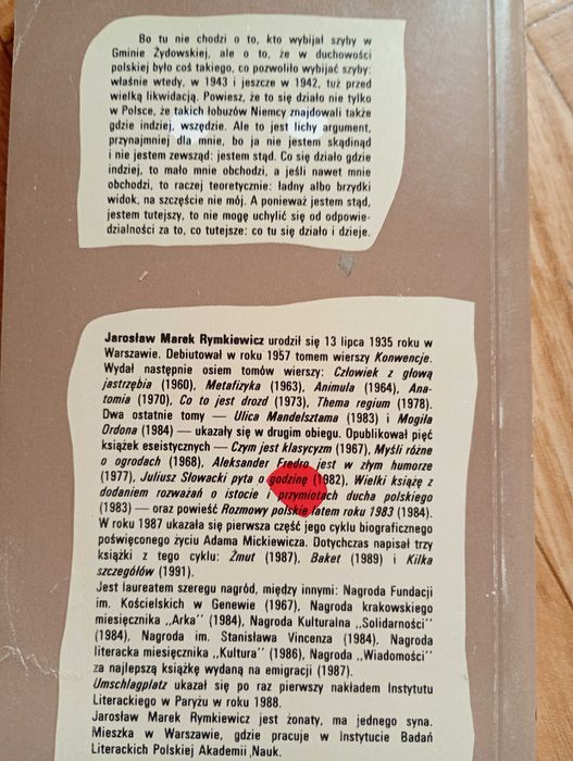 książka: ,,Umschlagplatz"