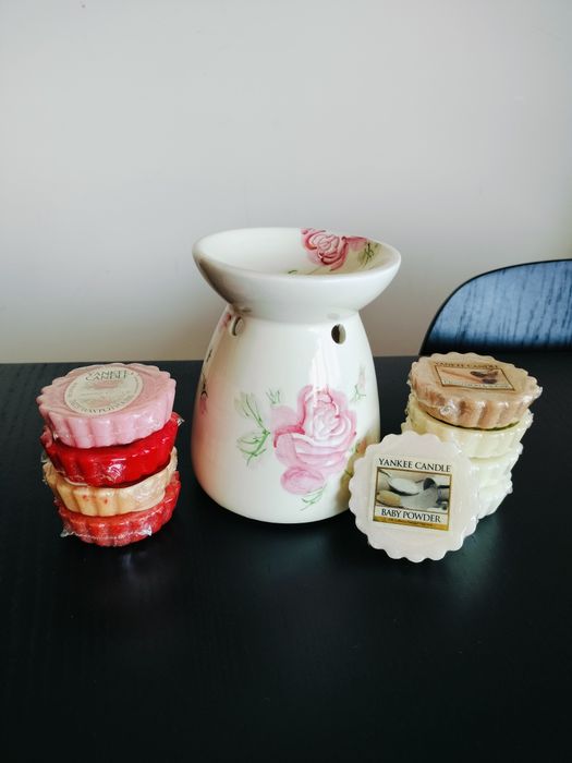 Difusor queimador de tartes cera & 9 tartes Yankee Candle
